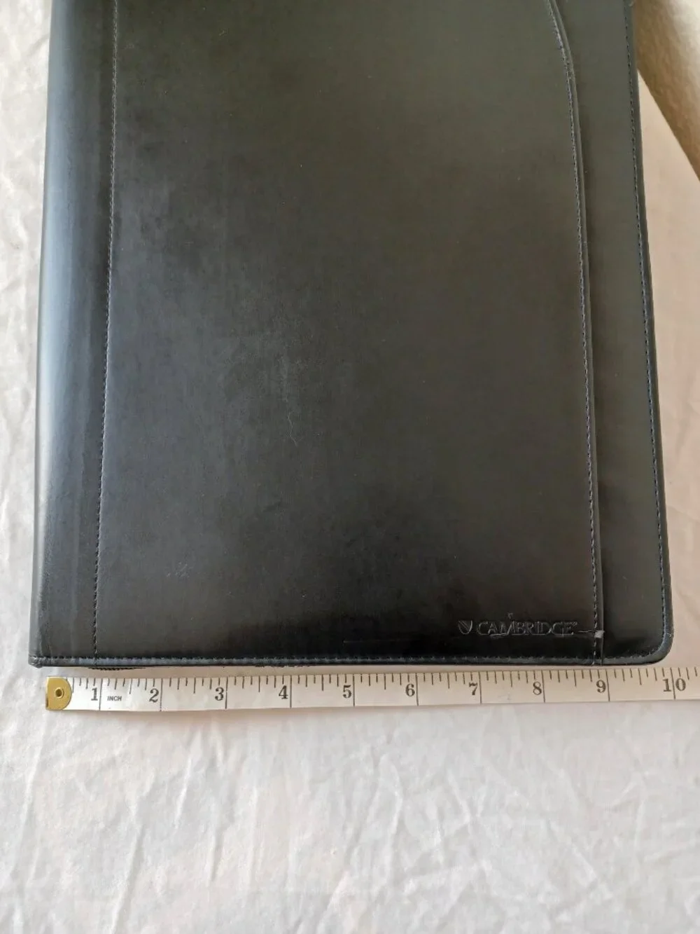 Cambridge Portfolio Organizer with Zipper, Black